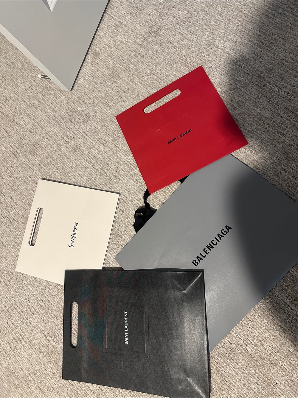 Balenciaga/ Saint Laurent Shopping/Packaging Bags